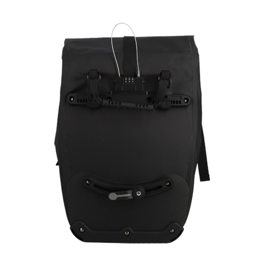 Sacoche KHEAX IZOARD porte bagage noire étanche 60X30X17cm - 30 litres