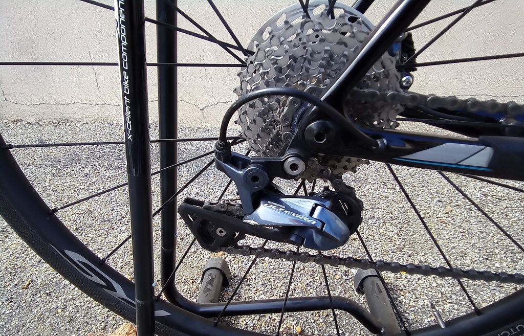 Vélo Route Electrique Occasion LOOK Carbone E765 Taille S noir/bleu