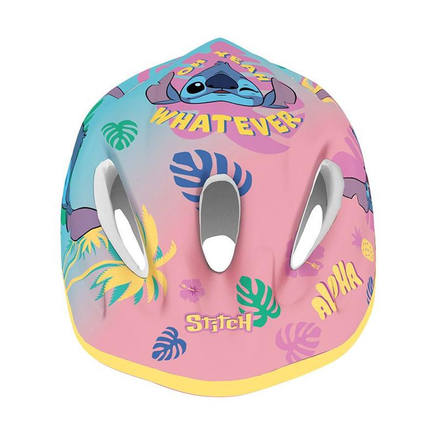 Casque Enfant DISNEY STITCH rose et bleu avec réglage occipital - (52-56)