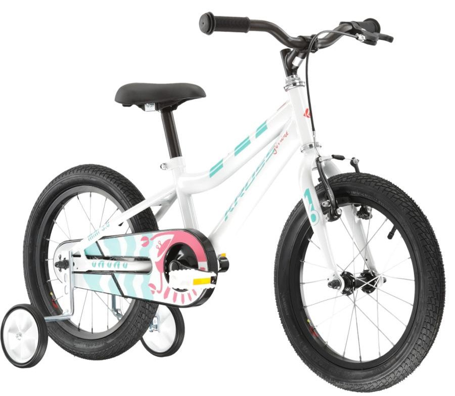 Vélo KROSS MINI 3.0 16" Blanc/Vert/Corail