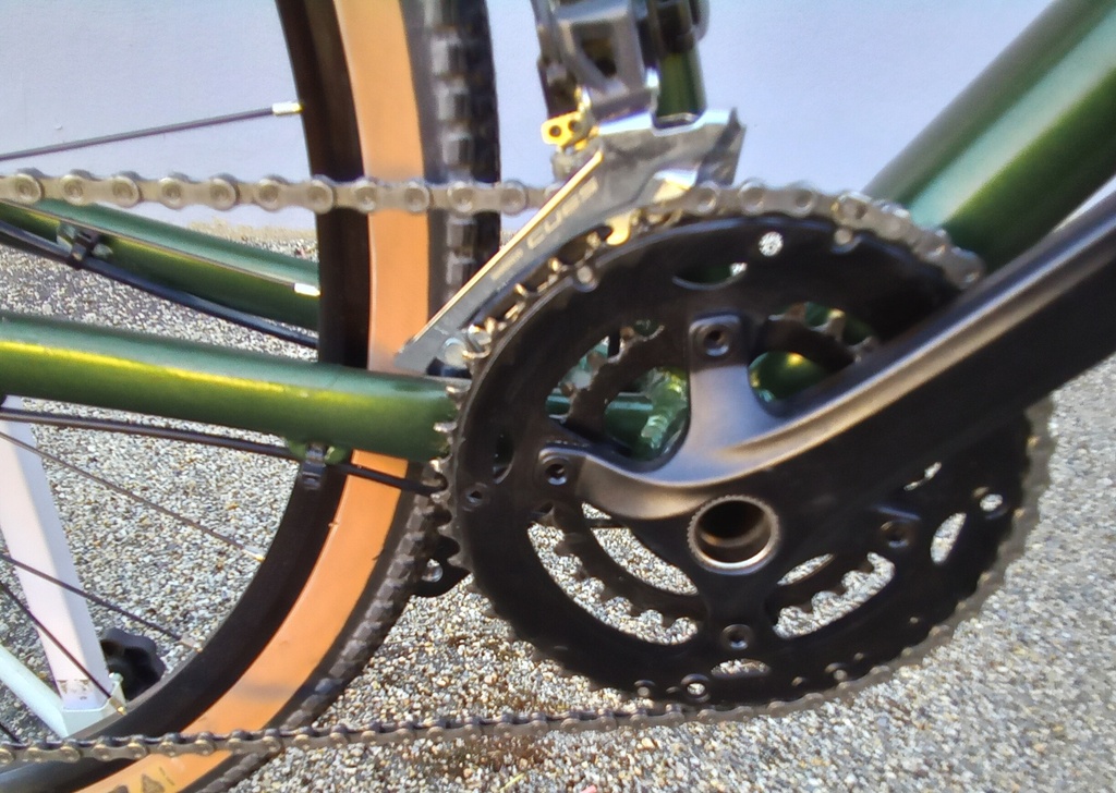 Vélo Gravel Occasion WELT Aluminium Shimano Cues Vert Taille M