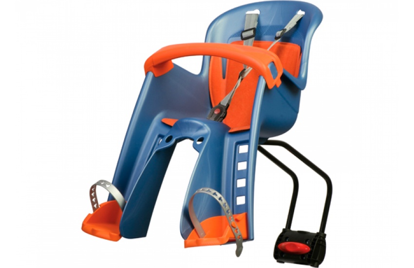 Porte-Bébé POLISPORT BILBY Bleu/Orange (fixation sur cadre)