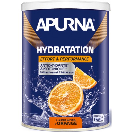 Boisson APURNA Hydratation Orange Pot de 500g