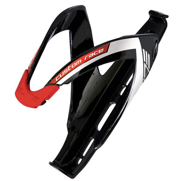 Porte Bidon ELITE Custom Race Noir Brillant Logo Rouge