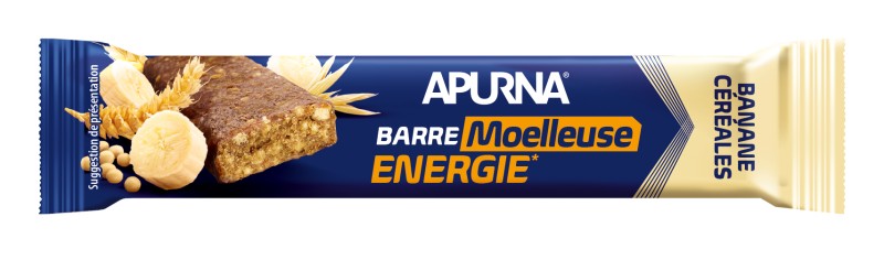 Barre APURNA Energie MOELLEUSE Céréales/Banane - 40G