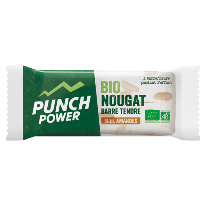 Barre PUNCH POWER BIO-Nougat tendre Amandes Miel 30g