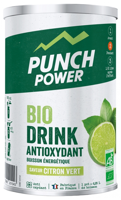 Boisson Punch Power Drink Antioxydant Citron vert 500g