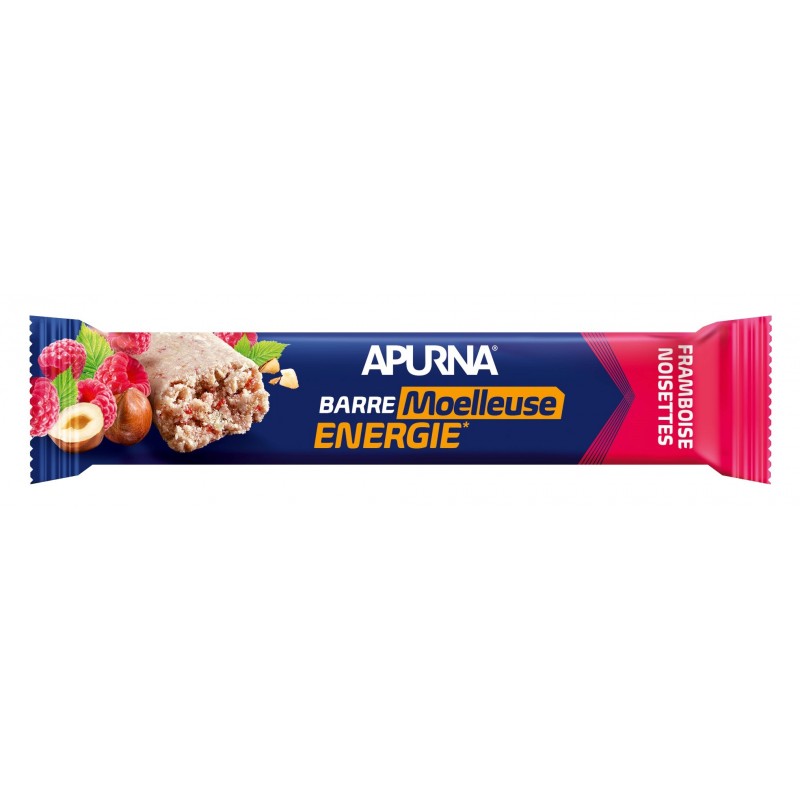 Barre APURNA Energie MOELLEUSE Noisette/Framboise - 40G