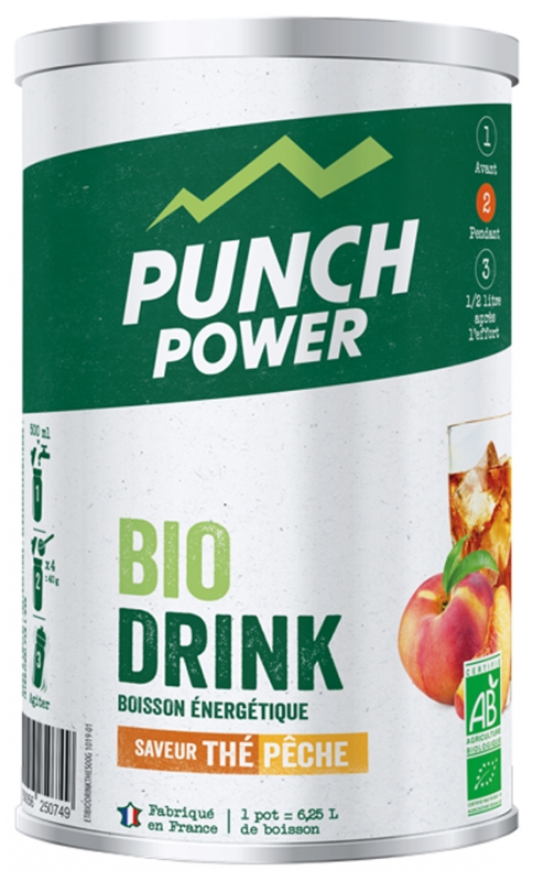 Boisson Punch Power BIO-Drink Thé Pêche 500g
