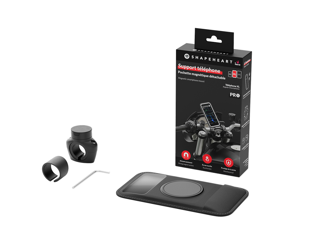 Support Smartphone Universel Magnétique SHAPEHEART - XXL (support Cintre vissé)