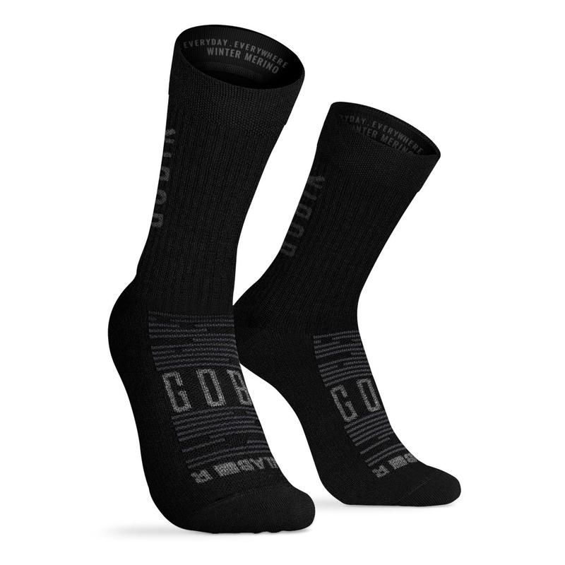 Chaussettes GOBIK COAL Unisex en Merino Noires