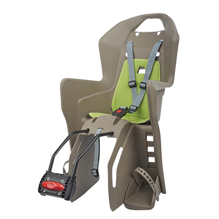Porte-Bébé POLISPORT Koolah Marron-Vert fixation sur cadre