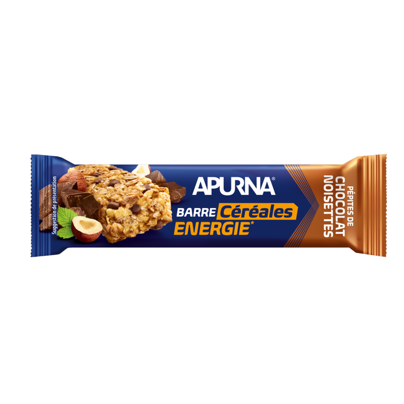 Barre APURNA Energie MOELLEUSE Pépites Chocolat/Noisette - 35G