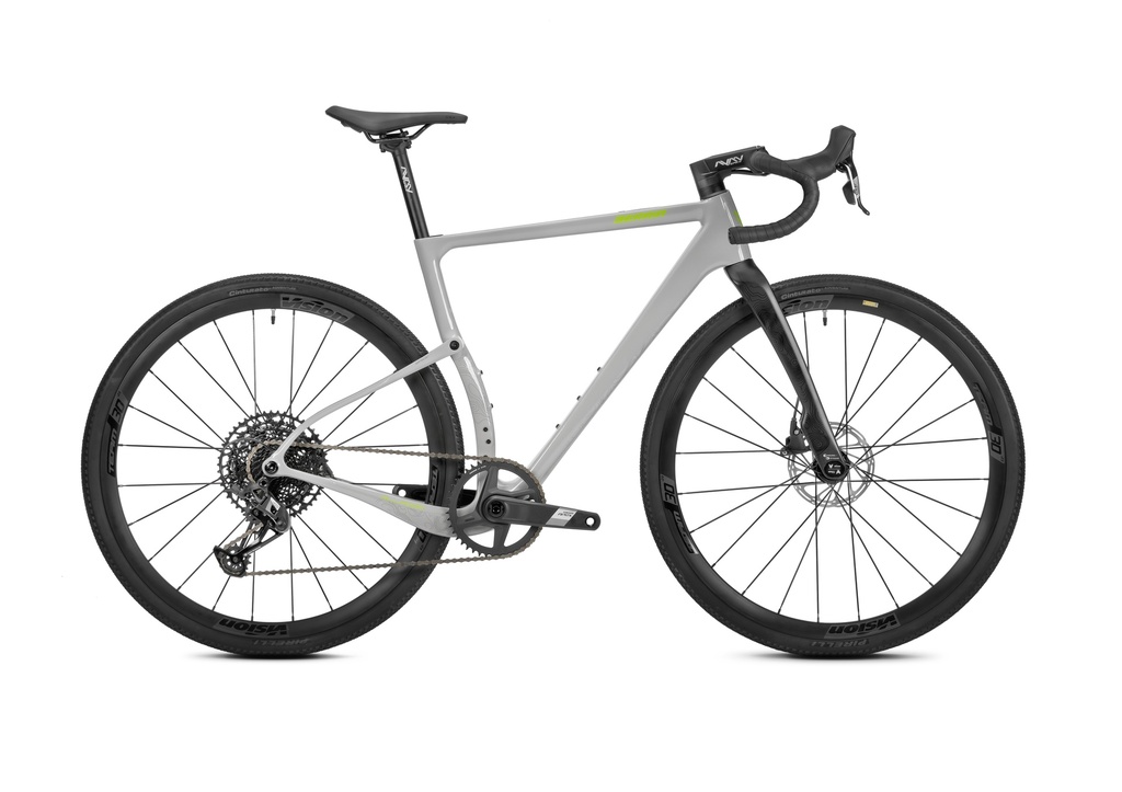 Vélo Gravel BERRIA ALLROAD SRAM Apex 12v Carbone Chalk-Grey