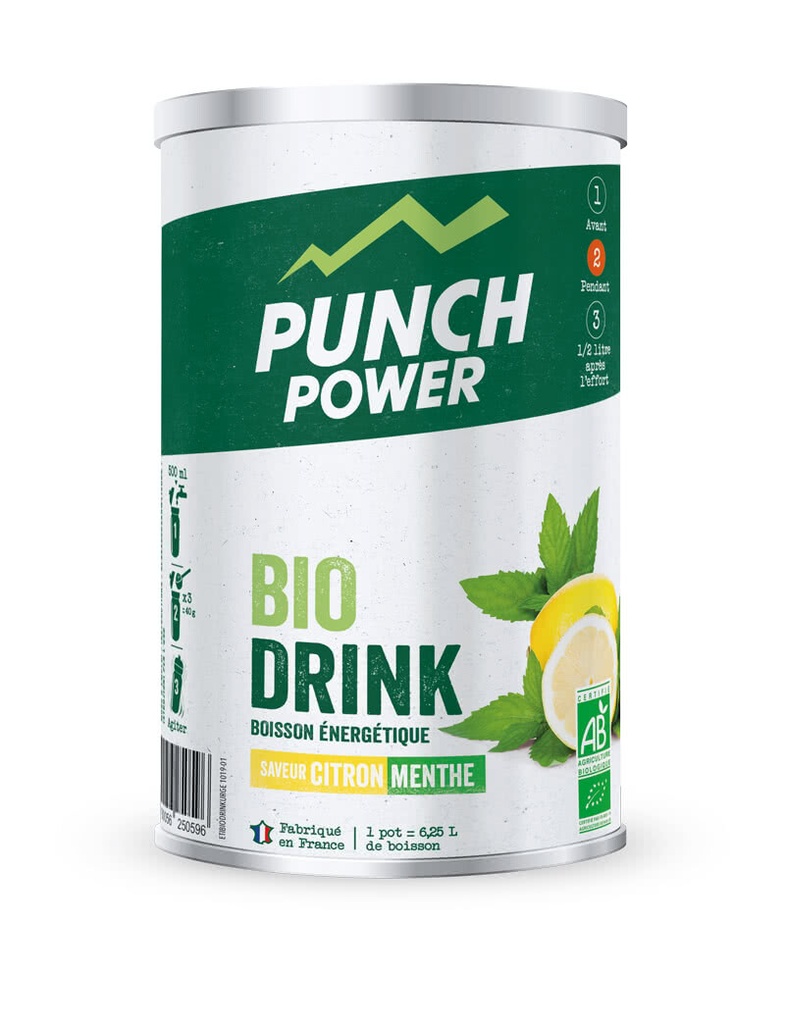 Boisson PUNCH POWER BIO-Drink Citron-Menthe 500g