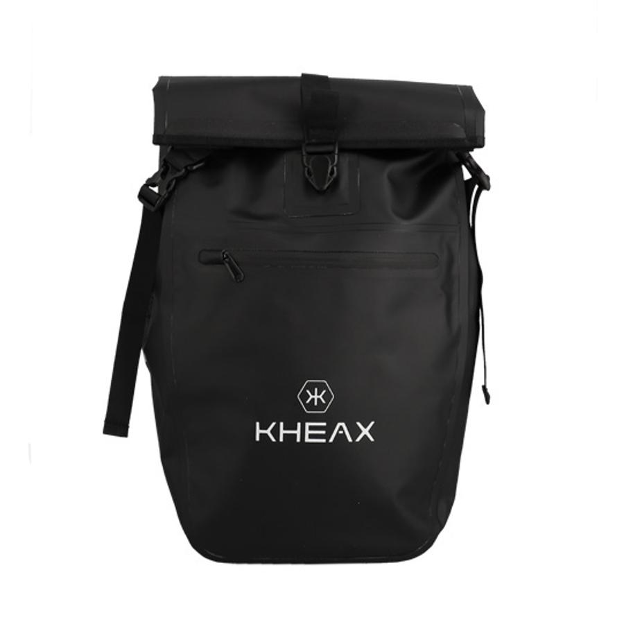 Sacoche KHEAX IZOARD porte bagage Noire étanche 60X30X17cm - 30 litres