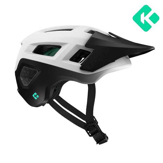 Casque LAZER COYOTE KinetiCore Blanc-Noir Mat