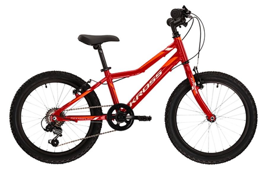 VTT KROSS 20" HEXAGONE Aluminium Rouge / Blanc / Orange