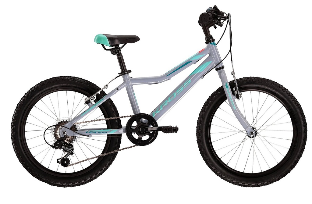 VTT KROSS 20" LEA Aluminium Gris/Celeste