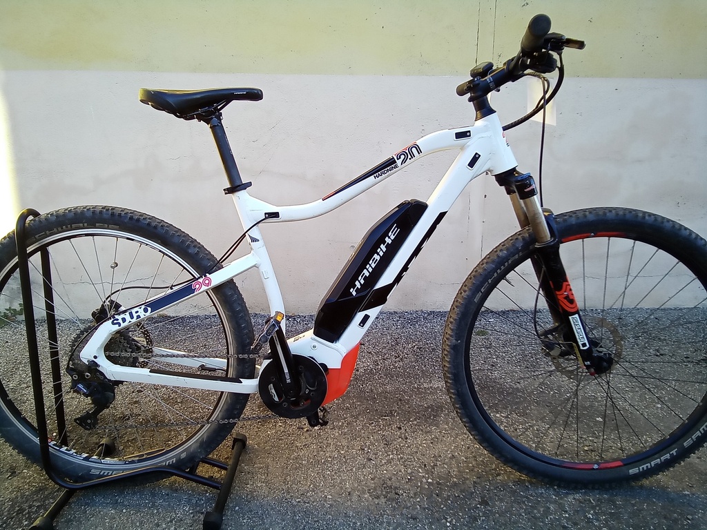 VTT Electrique Occasion HAIBIKE SDURO HARDNINE 2.0 TL BLANC 2019