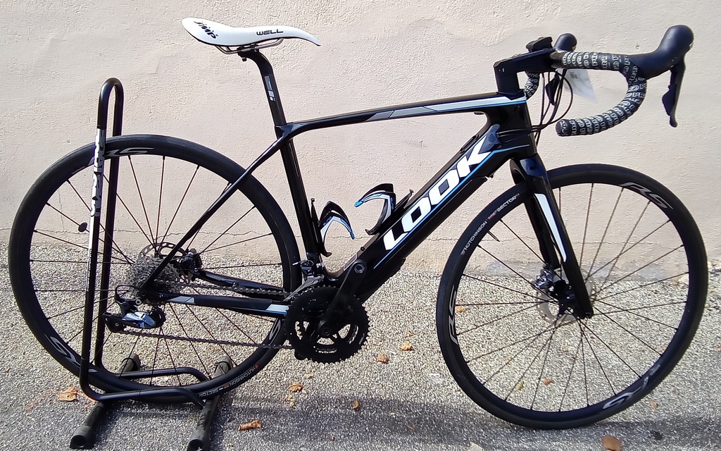 Vélo Route Electrique Occasion LOOK Carbone E765 Taille S noir/bleu