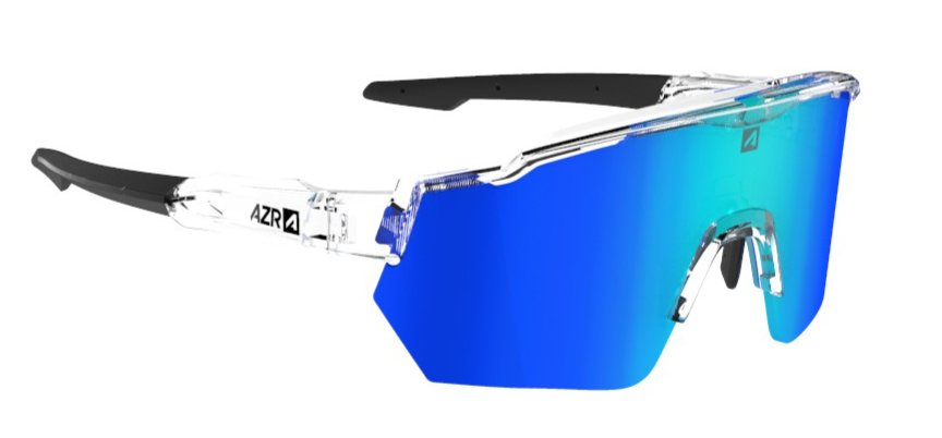 Lunettes AZR RACE RX Crystal vernie / noire Ecran Hydrophobe Bleu Multicouche