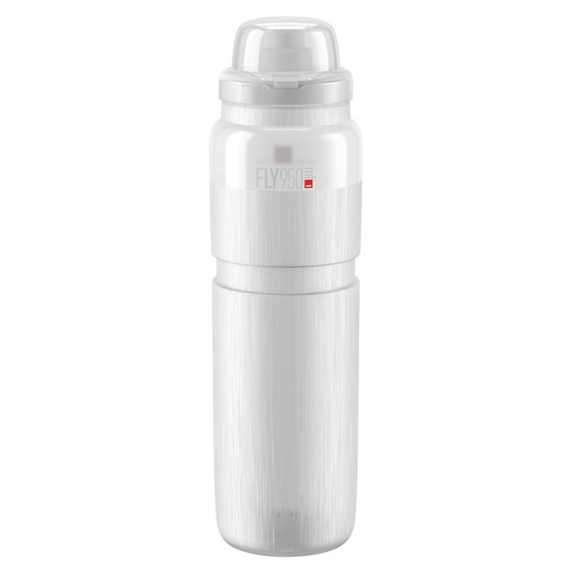 Bidon ELITE FLY VTT TEX Transparent logo Gris 950ml
