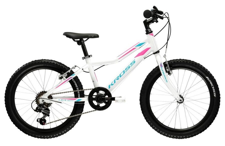 VTT KROSS 20" LEA Mini 1.0 Aluminium Blanc / Bleu / Rose