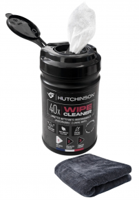 Lingettes HUTCHINSON Nettoyantes Vélo Biodégradables – Tissu d’Origine Végétale + Microfibre x40