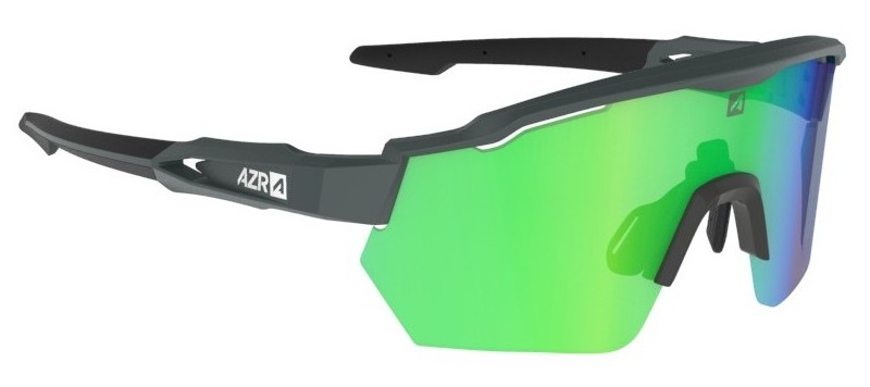 Lunettes AZR Race Rx Carbone mate / Ecran Hydrophobe Vert Multicouche