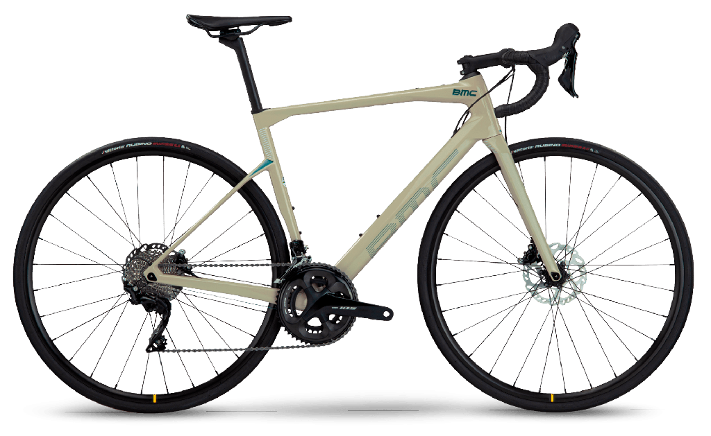 Vélo Route BMC ROADMACHINE SIX 105 Beige