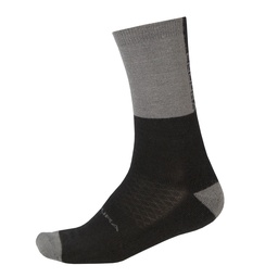 [E1227BK] Chaussettes ENDURA Hiver BaaBaa Merino Noire