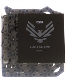 [107870-16882] Chaîne SRAM GX T-TYPE EAGLE SOLIDPIN 126 Maillons 12V Powerlock Argent