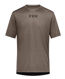 [33410-512] Maillot FOX Ranger SS Wordmark Brun muscade